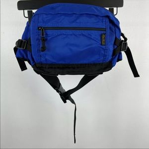 Vtg 90s Eddie Bauer Fanny Pack Belt Bag Blue